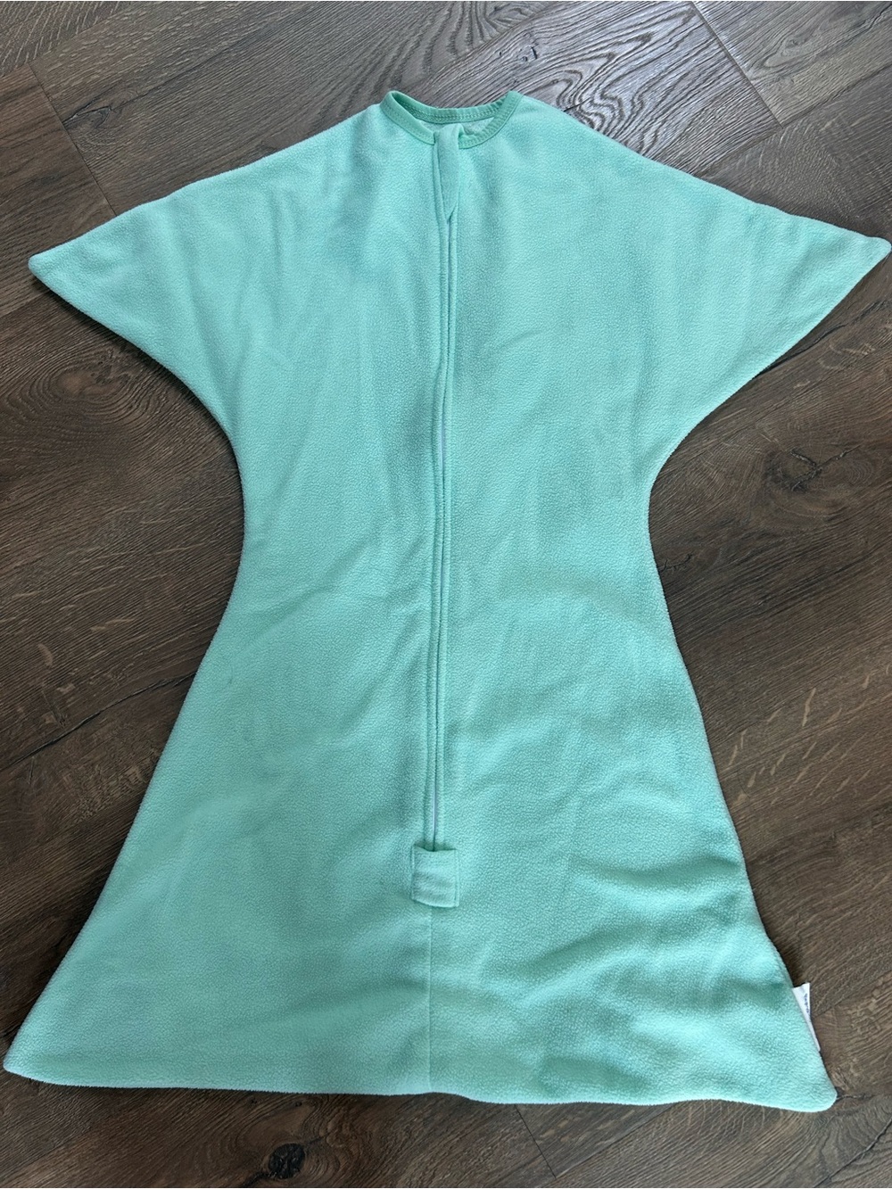 Zippity Zip Fleece Mint Green Infant Swaddle Sleep Sack (M-6-12mo)